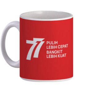 Mug HUT 77 RI Percepatan dan Pergerakan Merah