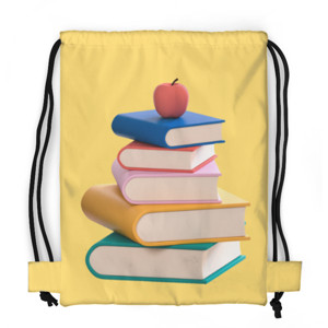 Tas Serut Fullprint Buku pelajaran