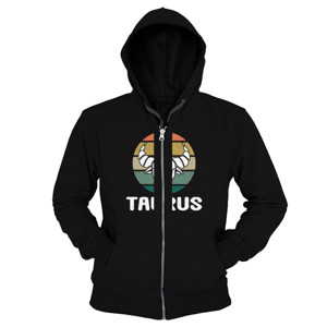 Hoodie Zipper Zodiak Taurus