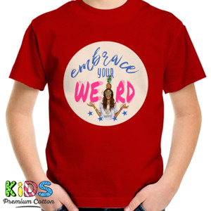 Kaos Embrace Your Weird, 1 nanas (pink moon)