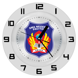 Jam Dinding Logo Instansi