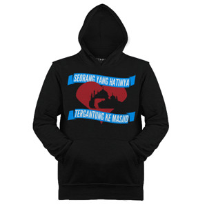 Jaket Hoodie Hati ke Masjid