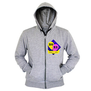 Hoodie Zipper Happy New Year 21