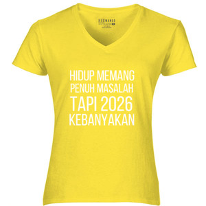 Kaos KAOS KATA HIDUP BANYAK MASALAH 2026 KEBANYAKAN