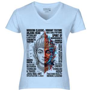 Kaos Modern Classic Arjuna Head Mythology Art