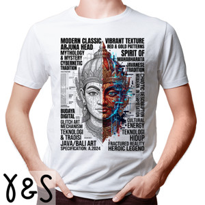 Kaos Modern Classic Arjuna Head Mythology Art