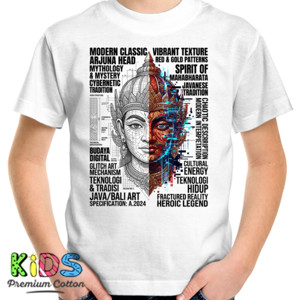 Kaos Modern Classic Arjuna Head Mythology Art
