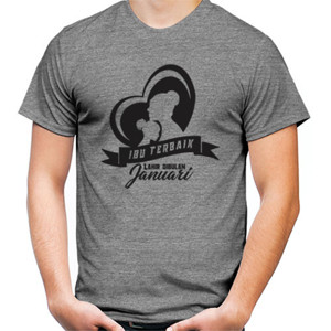 Kaos tshirt Mom lahir di Januari