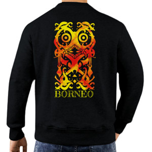 Jaket Sweater Borneo - Motif Dayak