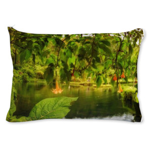 Bantal bantal pemandangan danau