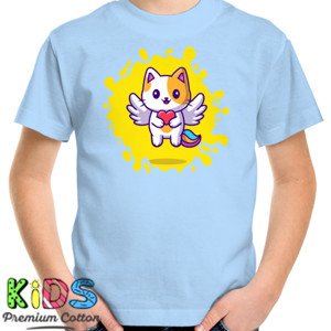Kaos Kaos Anak Biru Angel Cat - Kucing Kartun Lucu Anak