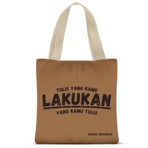 Tas Tote Fullprint Tulis Yang Kamu Lakukan