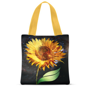 Tas Tote Fullprint SunFlower Shopping Tote Bag Design