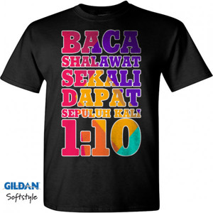 Kaos Kaos Shalawat 1 Dapat 10 Warna Gelap