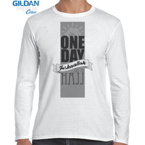 Kaos Go to Hajj white