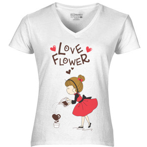 Kaos Love Flower