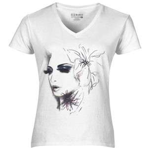 Kaos Shape of Flowers