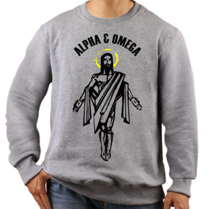 Jaket Sweater JESUS IS ONE ALPHA & OMEGA