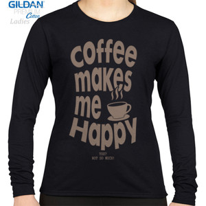 Kaos COFFEE MAKES ME HAPPY 3