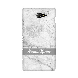 Gray Marble Texture Custom Name (CNM-102) Casing HP