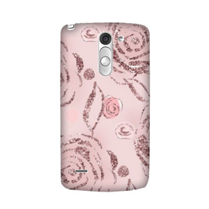 Pink Glitter Rose Casing HP