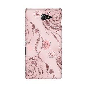 Pink Glitter Rose Casing HP