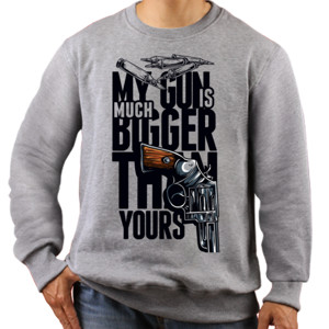 Jaket Sweater My Gun Is Much Bigger