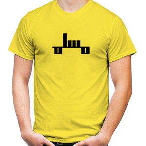 Kaos Muslim Straight Solid Black-Yellow