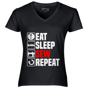 Kaos Eat Sleep Sew Repeat