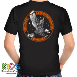 Kaos INDONESIA GARUDA 3 white  orange back