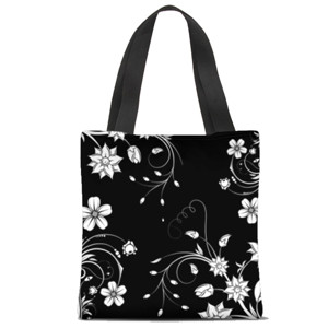 Tas Tote Fullprint Bunga