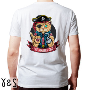 Kaos oblong pria wanita remaja gambar binatang kucing