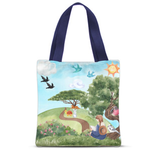 Tas Tote Fullprint Watercolor Picture 1