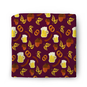 Sarung Bantal Bavarian Food Pattern Vector