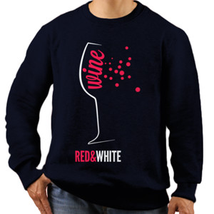 Jaket Sweater Wine - Red & White