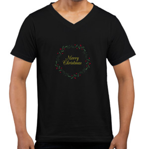 Kaos  Christmas Floral Saying
