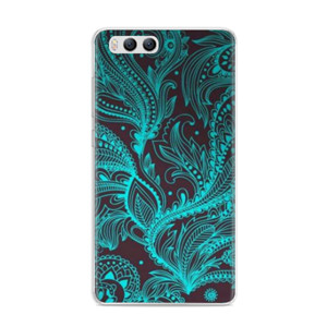 Casing HP Batik Motif Daun Biru Hitam
