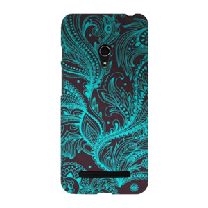 Batik Motif Daun Biru Hitam Casing HP