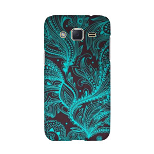 Batik Motif Daun Biru Hitam Casing HP
