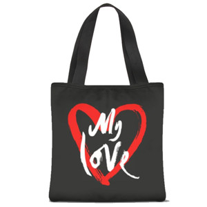 Tas Tote Fullprint My love