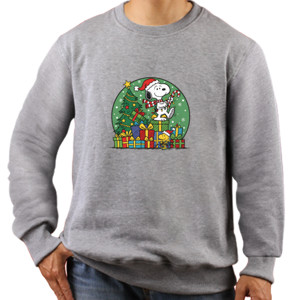 Jaket Sweater Snoopy Xmas