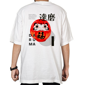 Kaos Oversize Daruma Putih