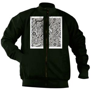 Jaket Bomber abstract 011
