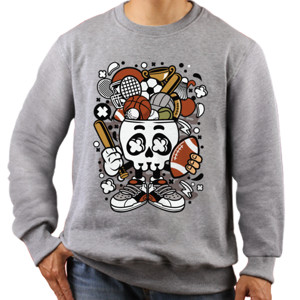 Jaket Sweater Sports Skull Head