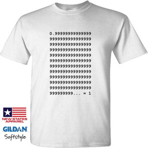 Kaos 0.99999... = 1 Terang - Pria & Wanita