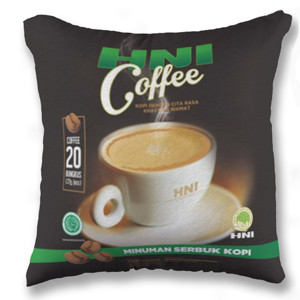 Bantal HNI Coffee 1 sisi