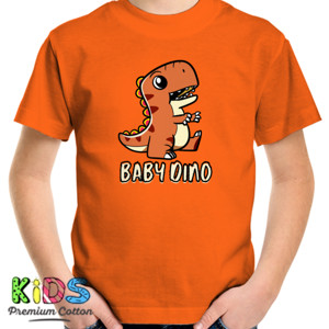 Kaos Kaos Anak Lengan Pendek - Big Dino Orange