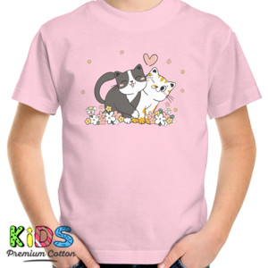 Kaos Kucing lucu dan manis