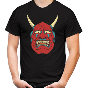 Kaos Japanase red Devil Mask