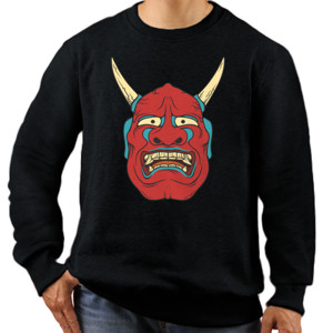 Jaket Sweater Japanase red Devil Mask